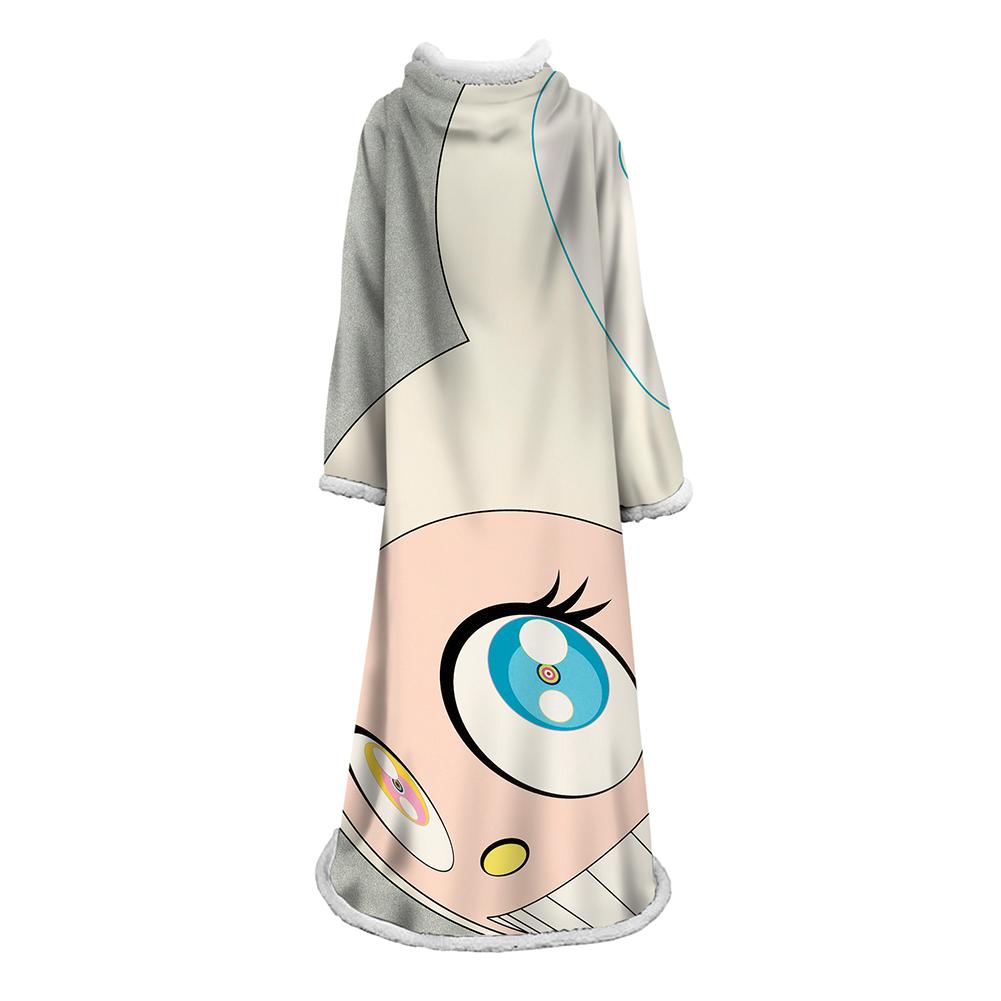 3D Digital Flower Printed Blanket With Sleeves-Cute Cartoon Blanket Robe