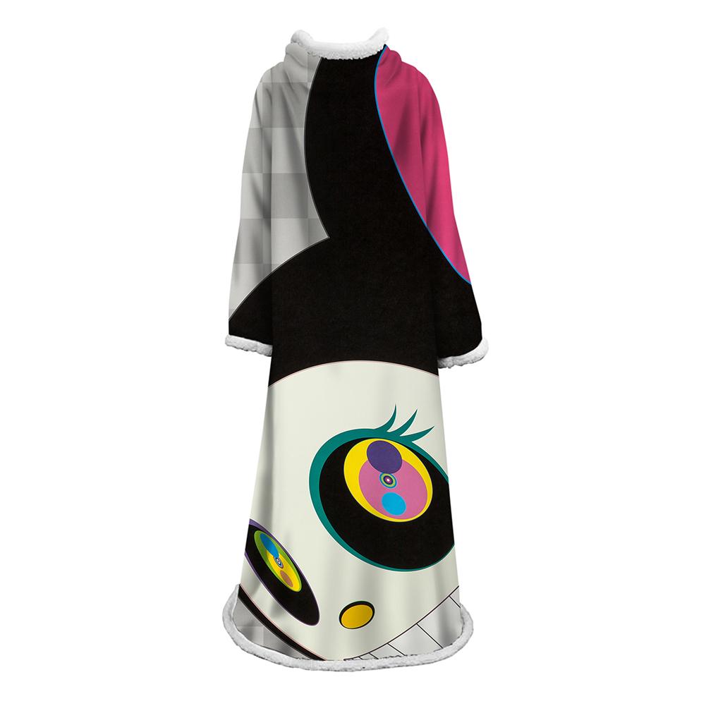 3D Digital Flower Printed Blanket With Sleeves-Cute Cartoon Blanket Robe