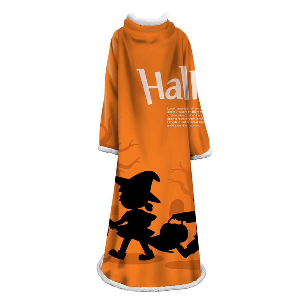 3D Digital Printed Blanket With Sleeves-Blanket Robe Halloween Party