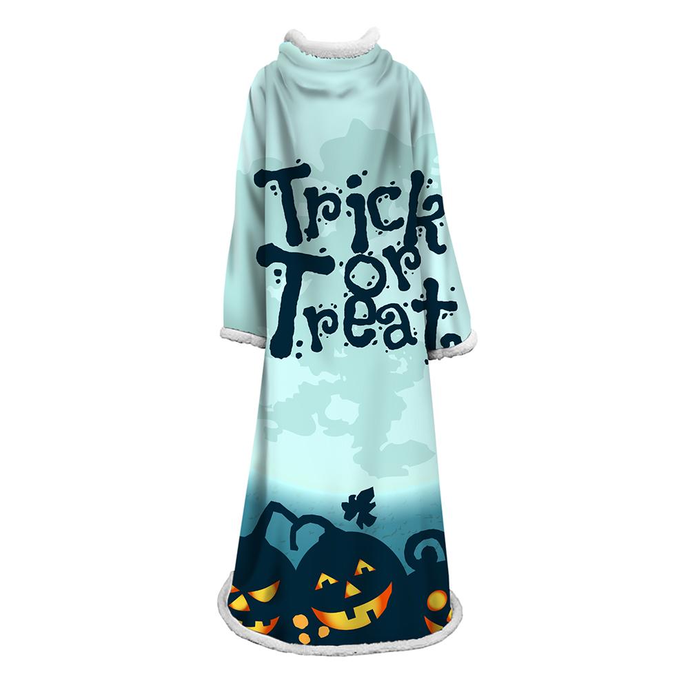 3D Digital Printed Blanket With Sleeves-Blanket Robe Halloween Party