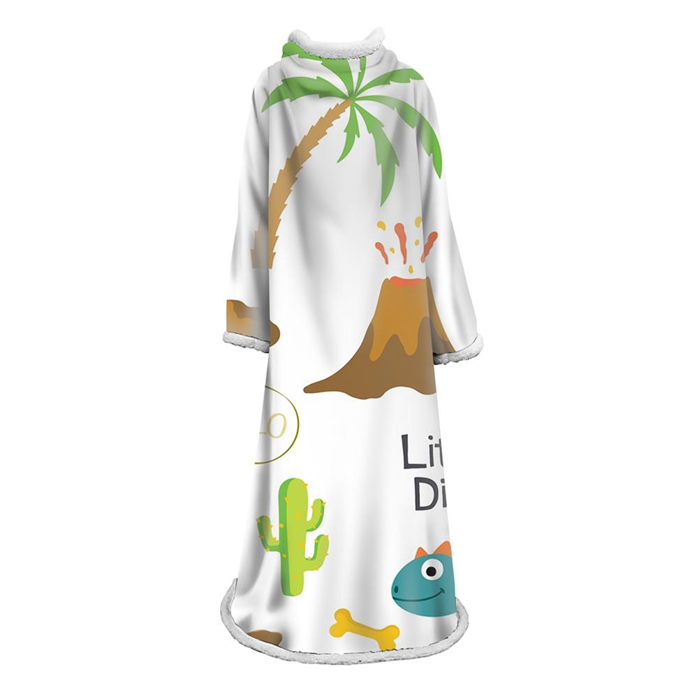 3D Digital Cartoon Printed Blanket With Sleeves-Cute Blanket Robe
