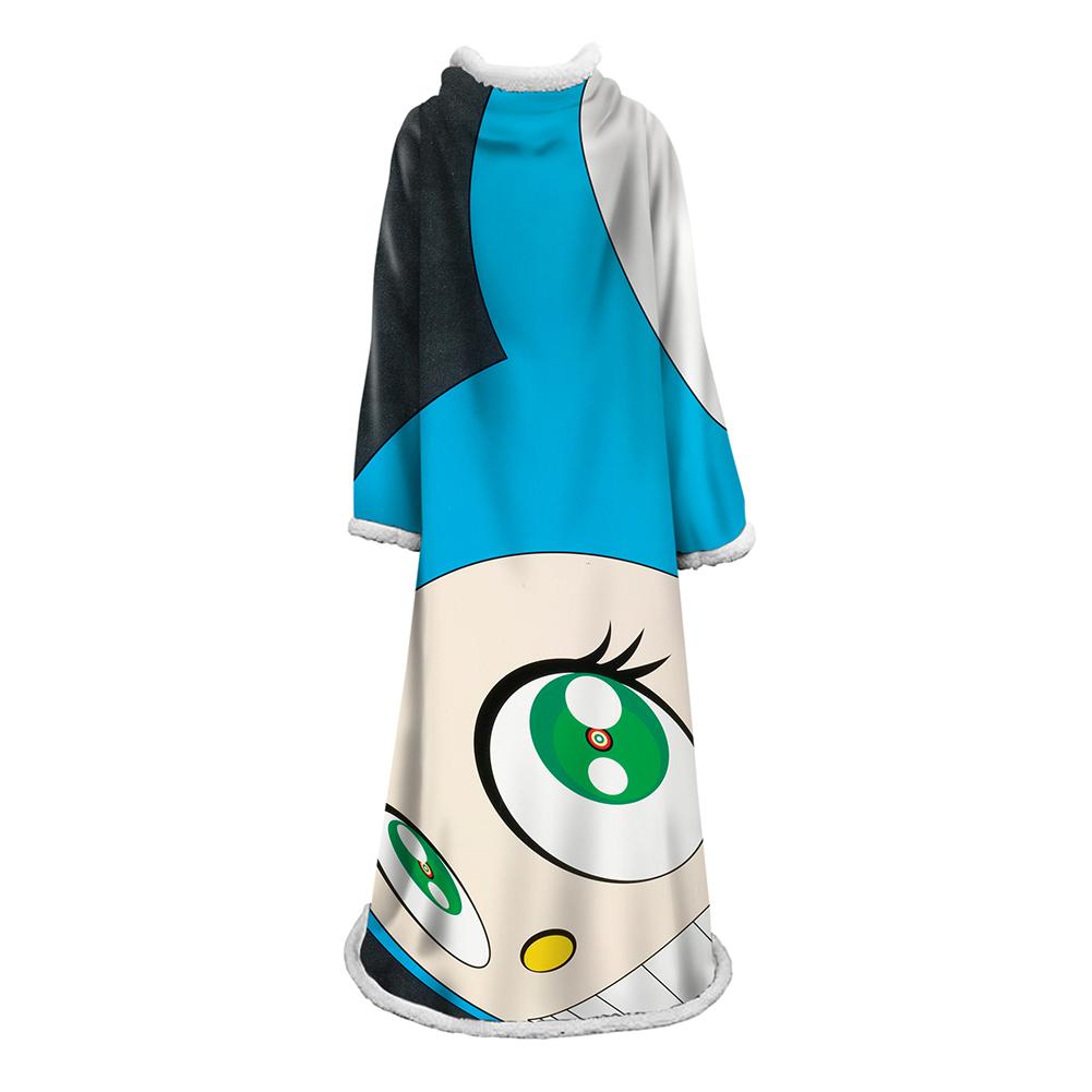 3D Digital Flower Printed Blanket With Sleeves-Cute Cartoon Blanket Robe