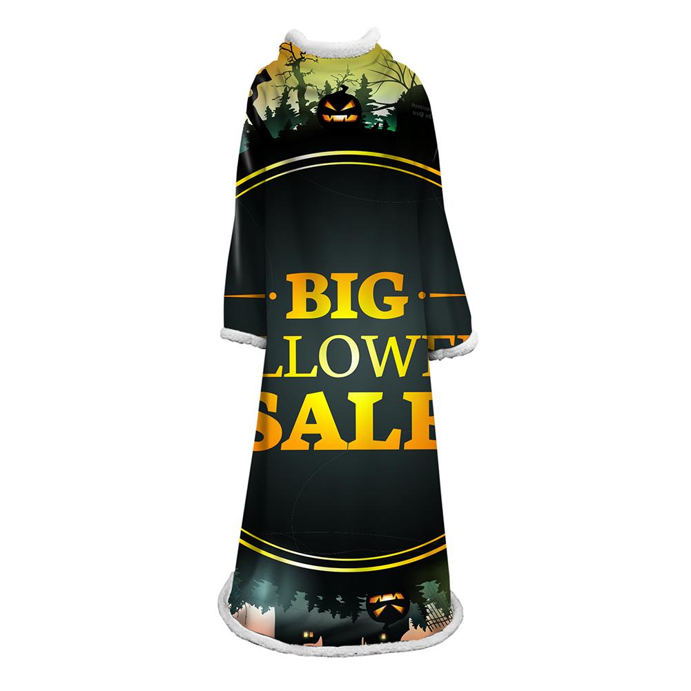 3D Digital Printed Blanket With Sleeves-Blanket Robe Halloween Party