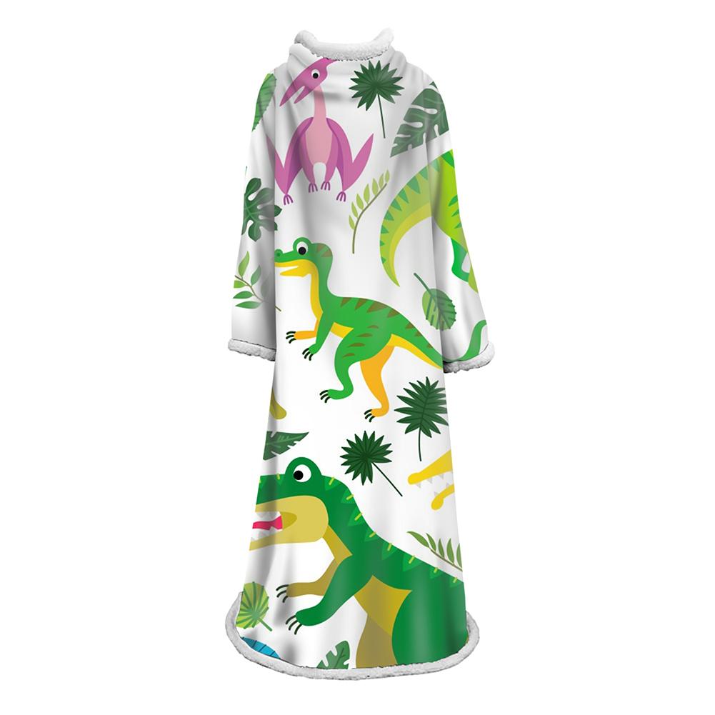 3D Digital Printed Blanket With Sleeves-Cartoon Cute Blanket Robe