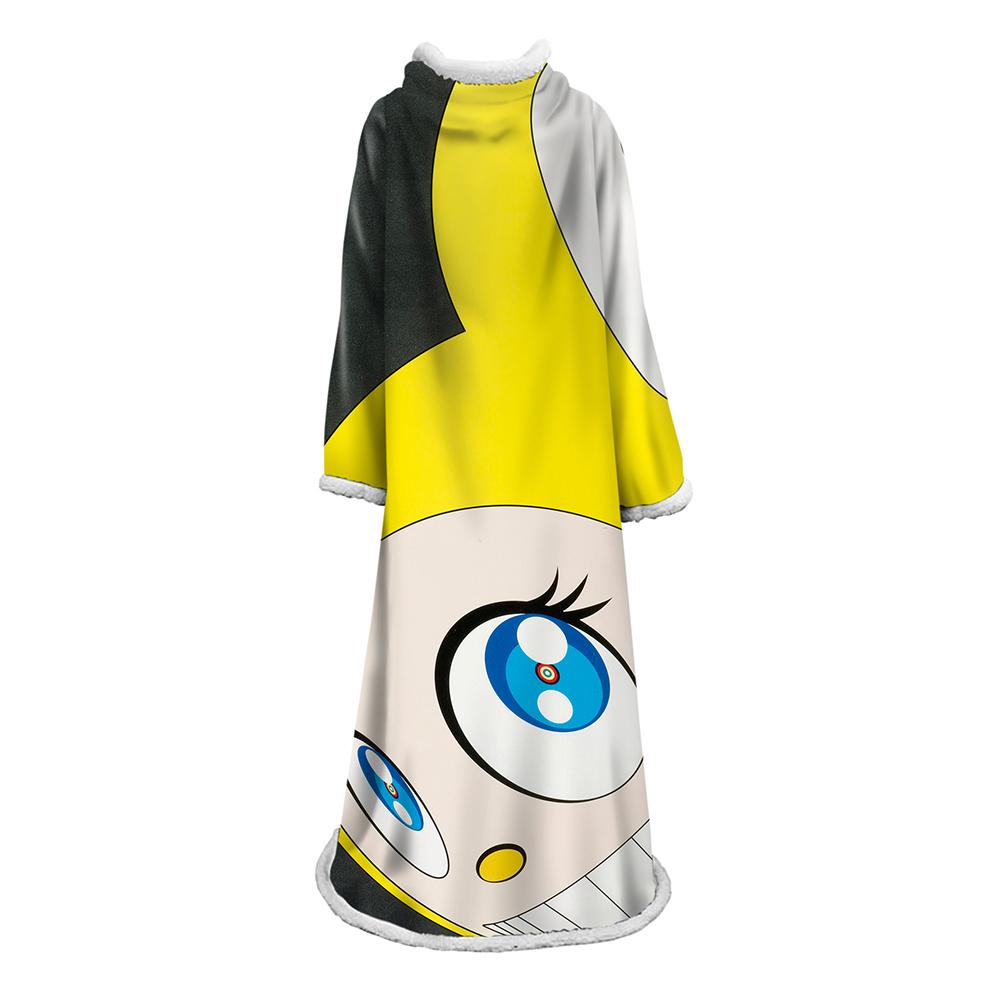 3D Digital Flower Printed Blanket With Sleeves-Cute Cartoon Blanket Robe