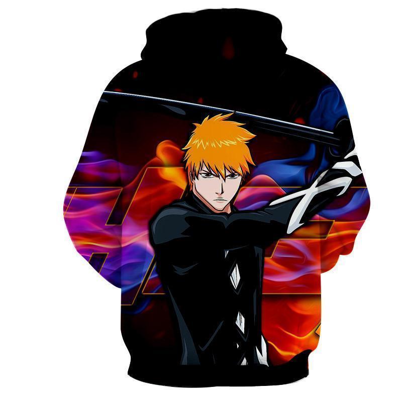 Classic Black Ichigo Bleach 3d Printed Bleach Hoodie