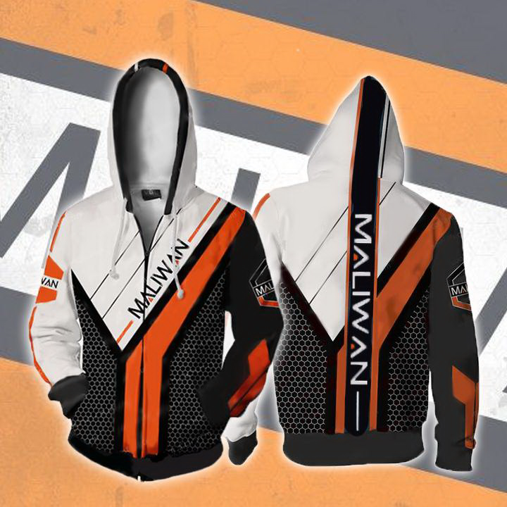 Borderlands Maliwan V2 Hoodies - Zip Up Hoodie Jacket