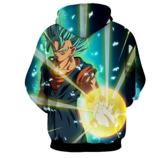 Dragon Ball Super Vegito SSj Blue 3D Hoodie