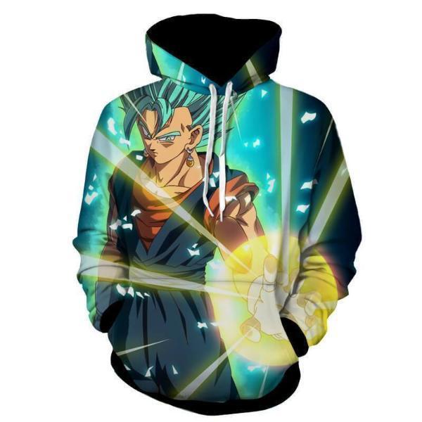 Dragon Ball Super Vegito SSj Blue 3D Hoodie