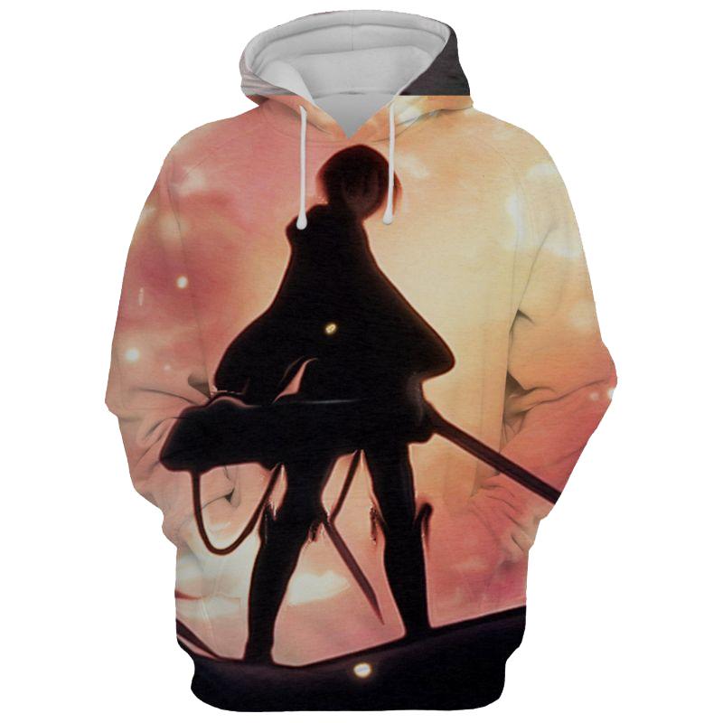 Levi Attack on Titan 3D Printed Hoodie