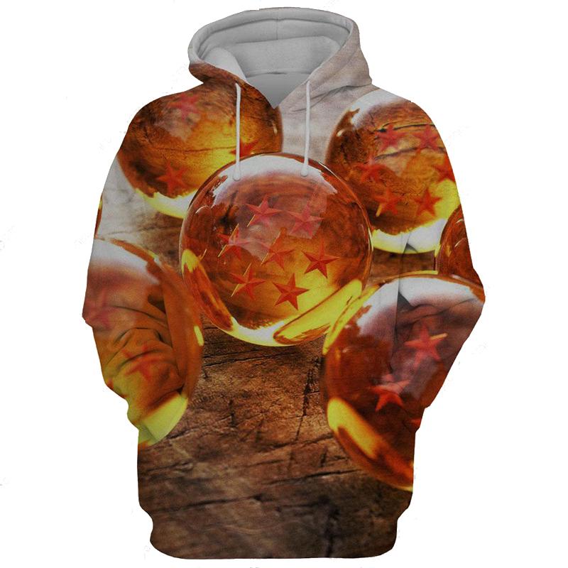 Ball Z Crystal- 3D Printed Dragon Ball Hoodie
