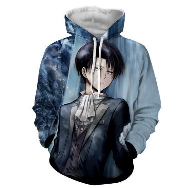 3D Printed Hoodie Levi Ackerman Attack On Titan
