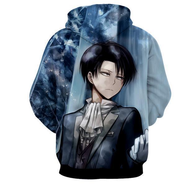 3D Printed Hoodie Levi Ackerman Attack On Titan