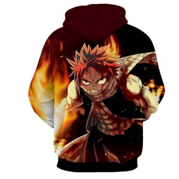 Fairy Tail Natsu Dragneel Brown 3D Printed Hoodies