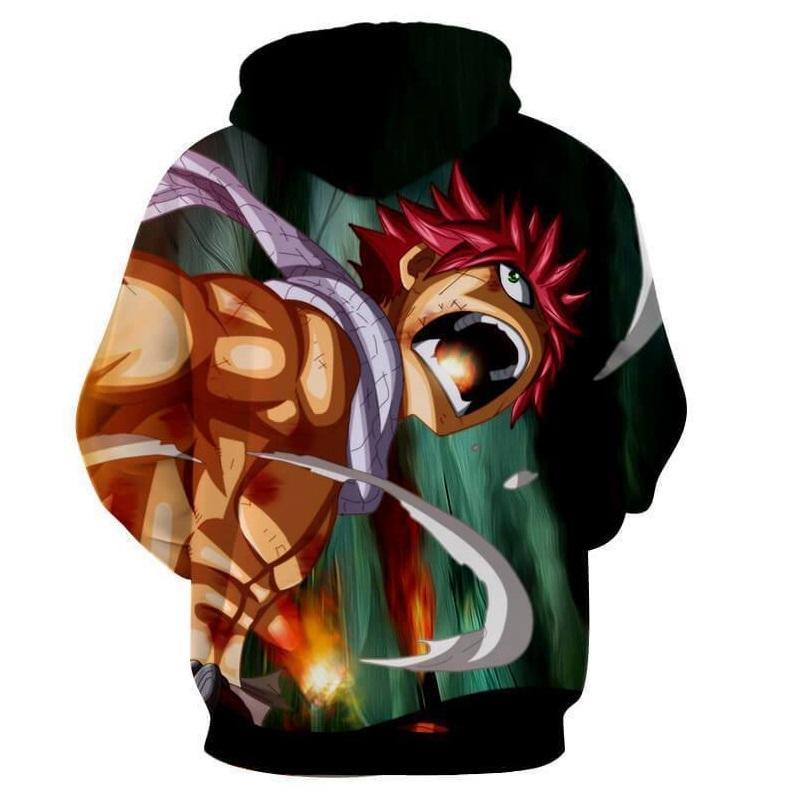 Natsu Dragneel Green Fairy Tail 3D Hoodies