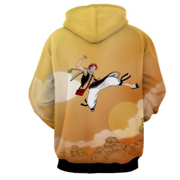 Fairy Tail Natsu Dragneel Jumping 3D Printed Hoodie