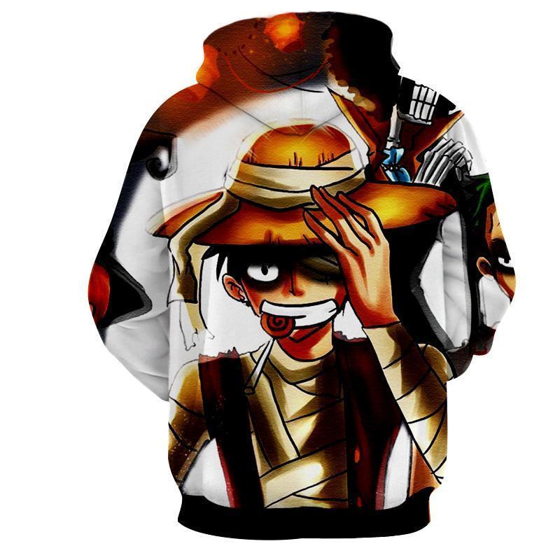 One Piece Pirate King Luffy 3D Printed Hoodie