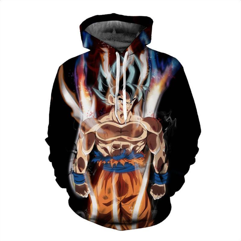 Super Unique Dragon Ball Z Black 3D Printed Hoodie