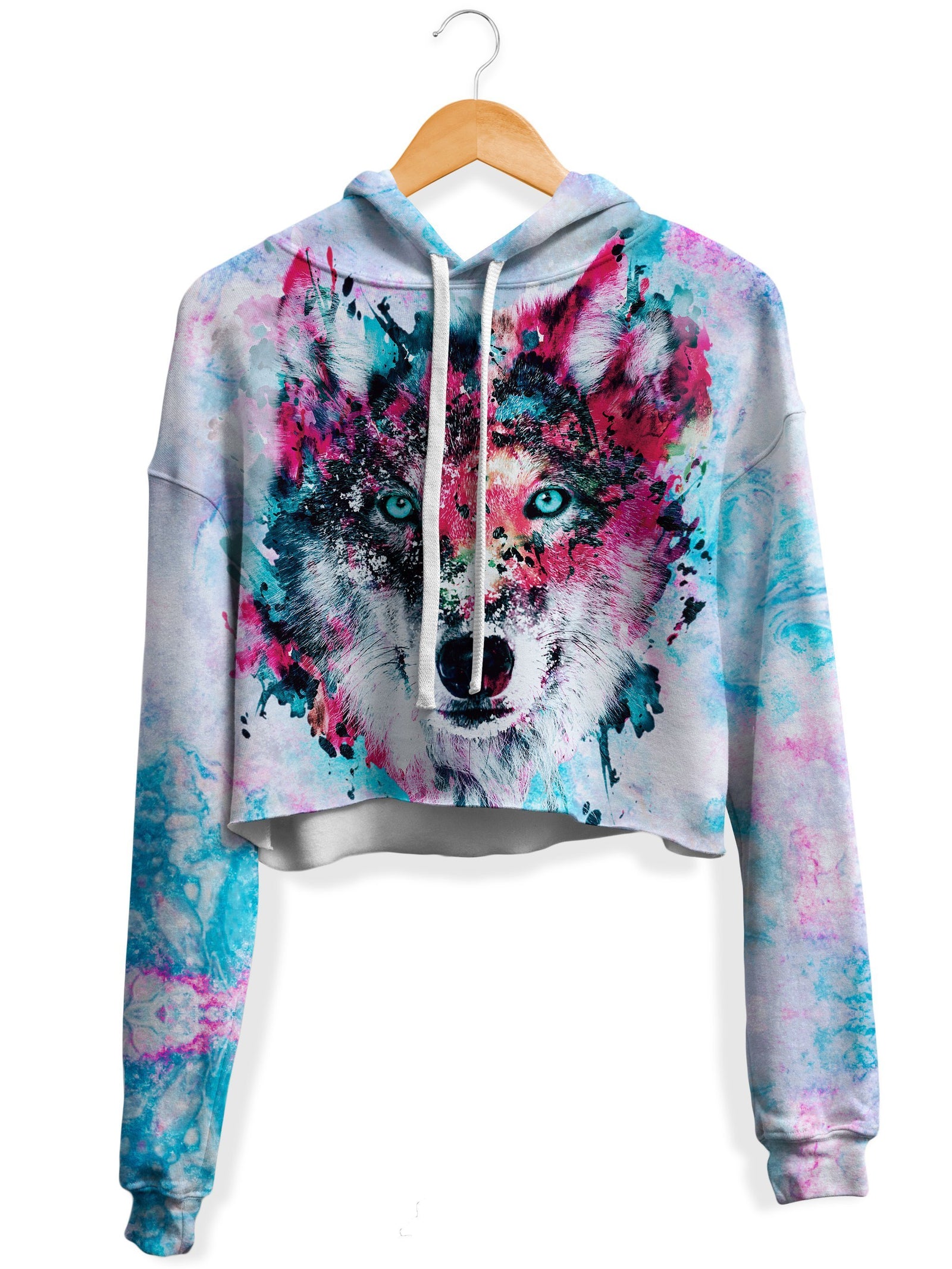 Wolf Crop Hoodie Girls Daily Hoodie