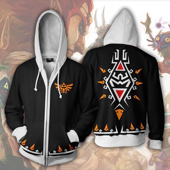 The Legend of Zelda Hoodies - Zip Up Link Black Hoodie
