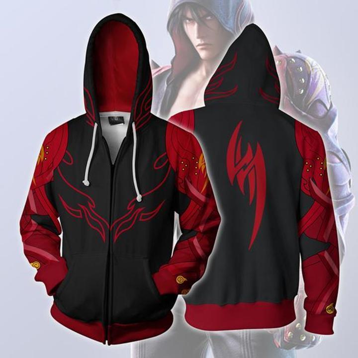 Tekken Hoodies - Zip Up Tekken Jin Kazama Hoodie
