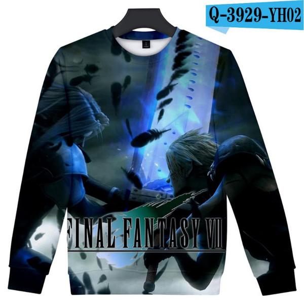 2019 Final Fantasy Harajuku O-Neck Long Sleeves Sweatshirt