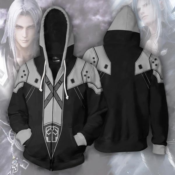 Final Fantasy Sephiroth Noctis Lucis Caelum Noct Zipper Hoodie