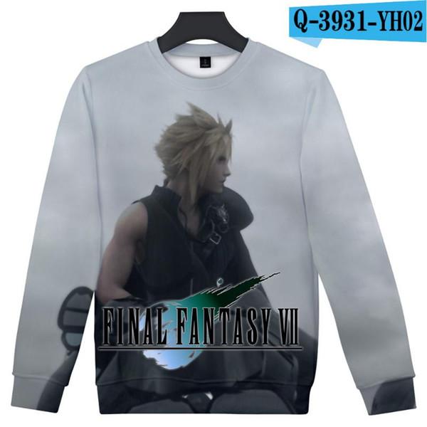 2019 Final Fantasy Harajuku O-Neck Long Sleeves Sweatshirt