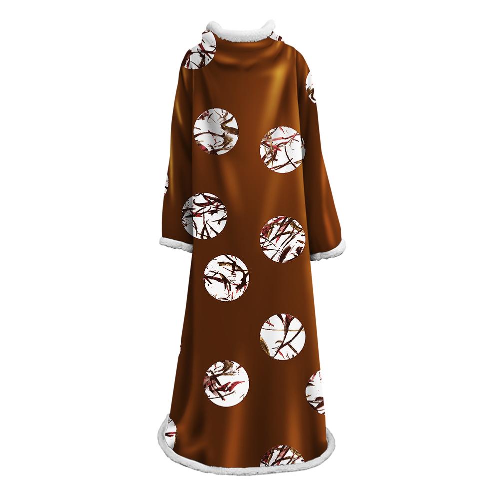 3D Digital Printed Blanket With Sleeves-Baseball Blanket Robe