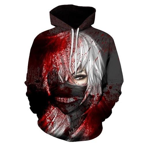 Anime Tokyo Ghoul Hoodie - 3D Harajuku Sweatshirt