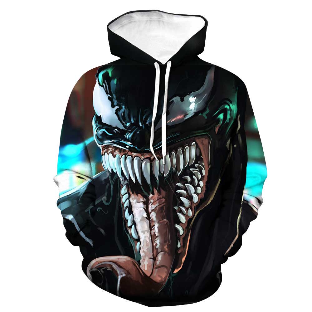 Spiderman Hoodies - Alien Life Venom  Monster 3D Hoodie