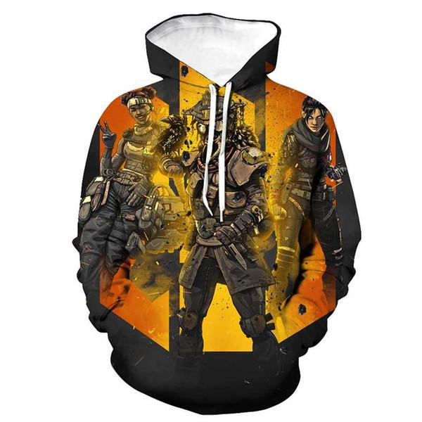 Hot Game Apex Legends Hoodies - 3D Print Hooded Sweatshirt