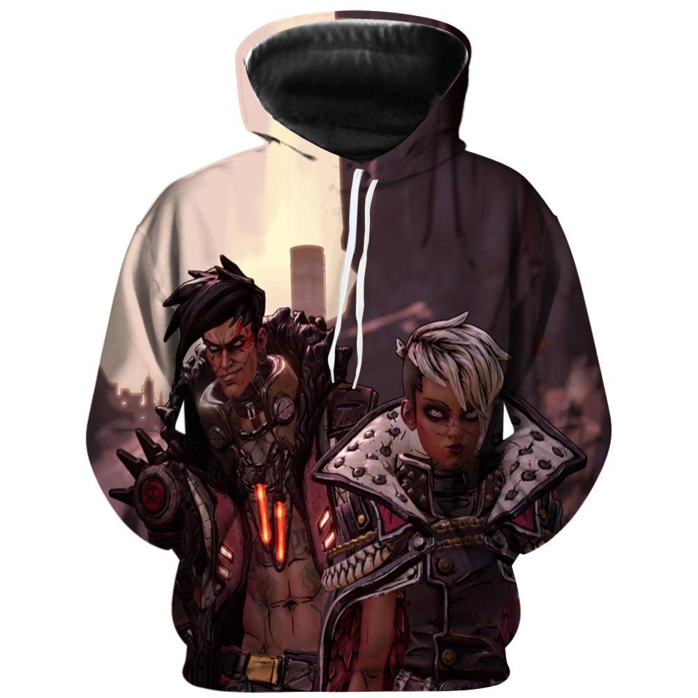 Borderlands 3 Hoodies - 3D Printed Casual Hooded Pullover Sweatshirt