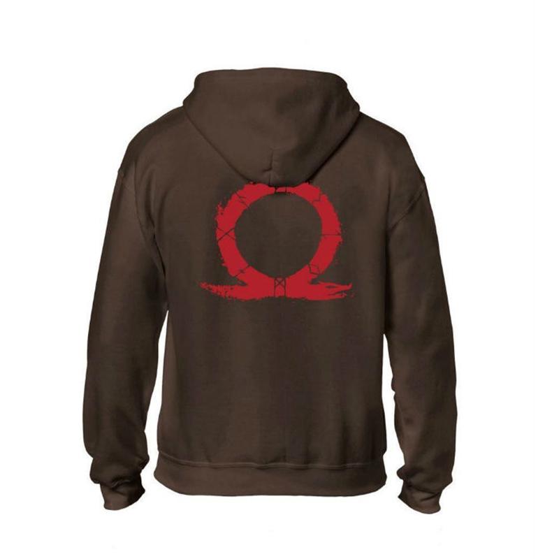 GOD of WAR Hoodies - Zip Up Brown Hoodie