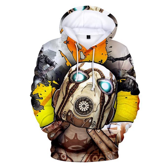 Fashion Games Borderlands Hoodies - 3D Digital Print Pullover Sweatshirts