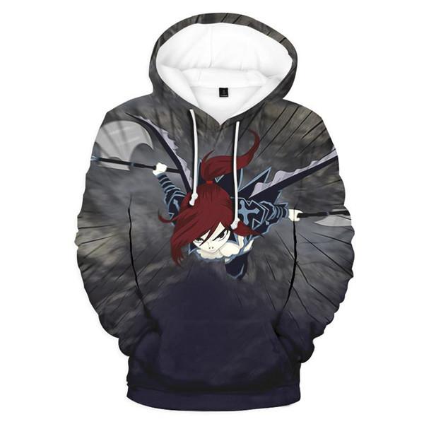 3D Print Sweatshirt Hoodie - Fairy Tail Fashion Outwear