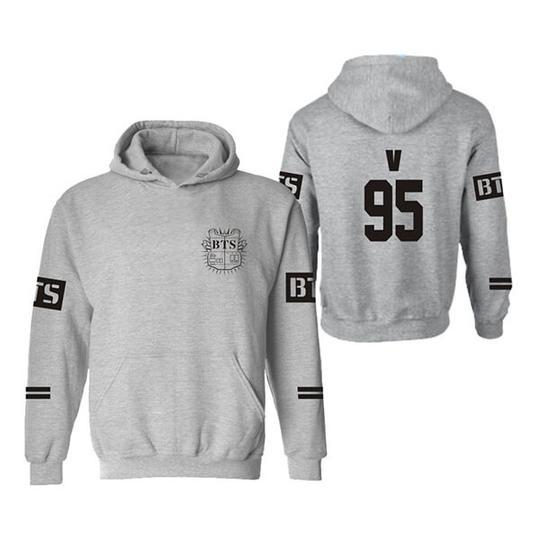 BTS Hoodie - BTS Sleeves Printed Hoodie