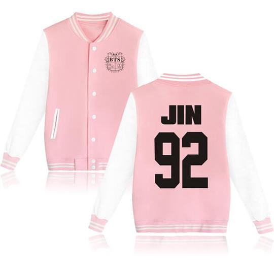 BTS Coat - BTS JIN Striped Super Cool Jacket