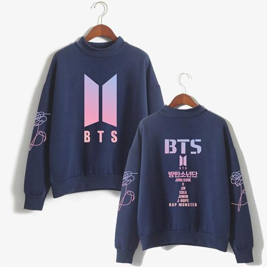 BTS Sweatshirt - BTS Band Members Turtleneck Sweatshirt