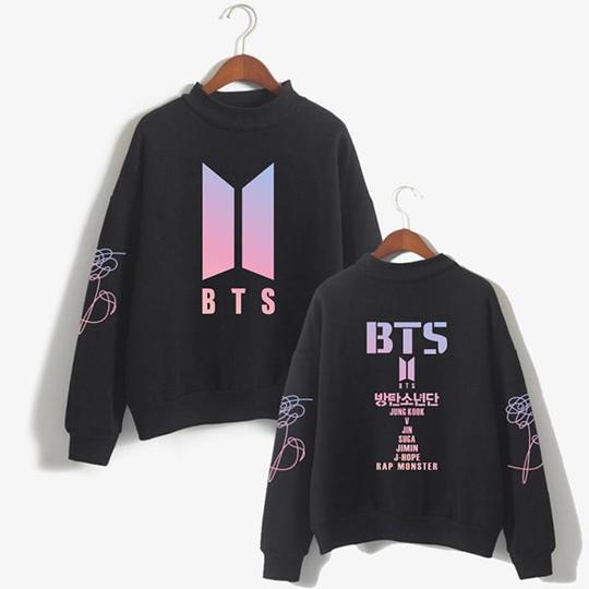 BTS Sweatshirt - BTS Band Members Turtleneck Sweatshirt