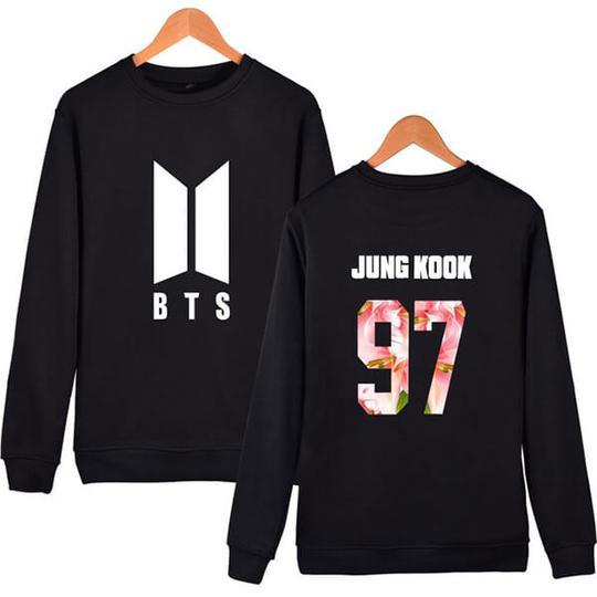 BTS Sweatshirt - JUNG KOOK Member Name Sweatshirt