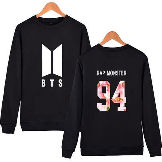 BTS Sweatshirt - RAP MONSTER Member Name Sweatshirt