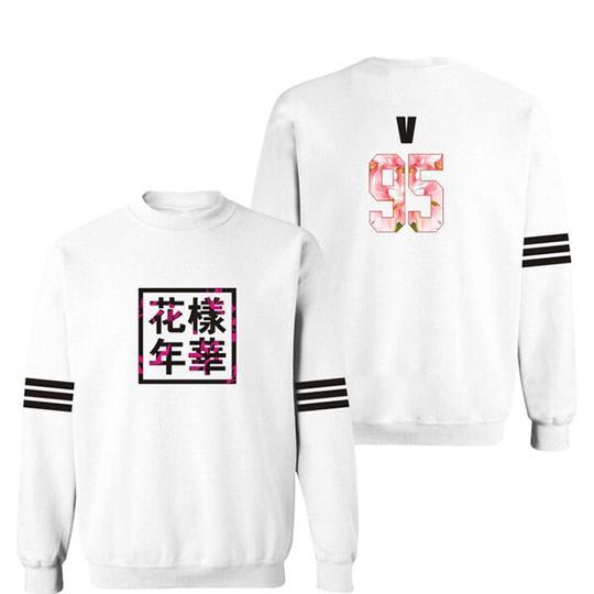 BTS Sweatshirt - Sleeves Striped Sweatshirt