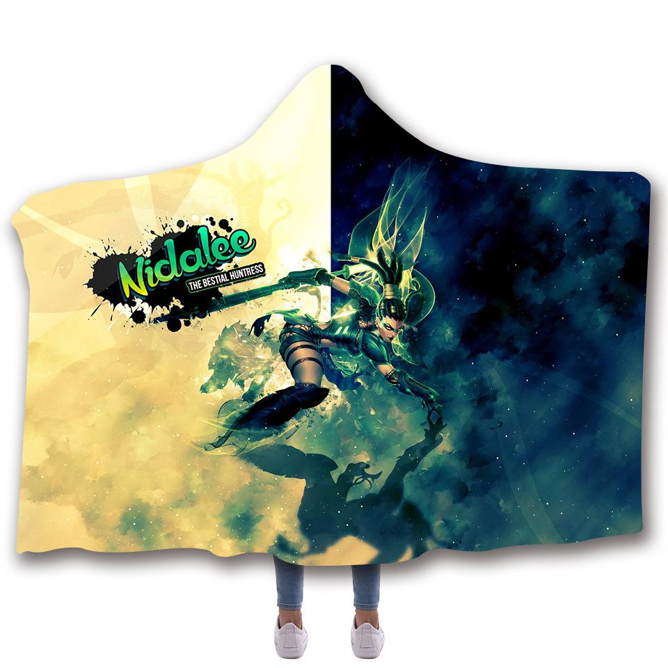 LOL Hooded Blankets - LOL Nidalee Super Cool Fleece Hooded Blanket