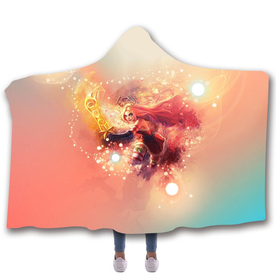 LOL Hooded Blankets - LOL Katarina Du Couteau Super Cool Fleece Hooded Blanket