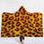 Animal Hooded Blankets - Animal Series Leopard Print Fleece Hooded Blanket