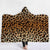 Animal Hooded Blankets - Animal Tiger Series Pattern Icon Fleece Hooded Blanket