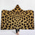 Animal Hooded Blankets - Animal Series Leopard Print Icon Fleece Hooded Blanket