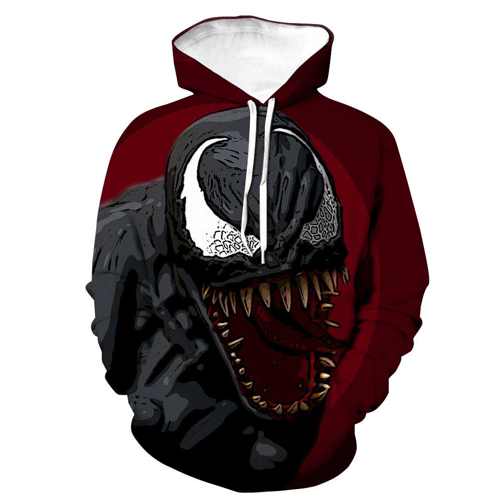 Spiderman Hoodies - Alien Symbiotic Life Form Venom Monster 3D Hoodie