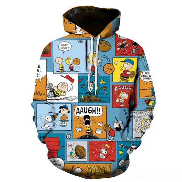 3D Printed Snoopy Digital Casual Hoodie Pullover Sweatshirt